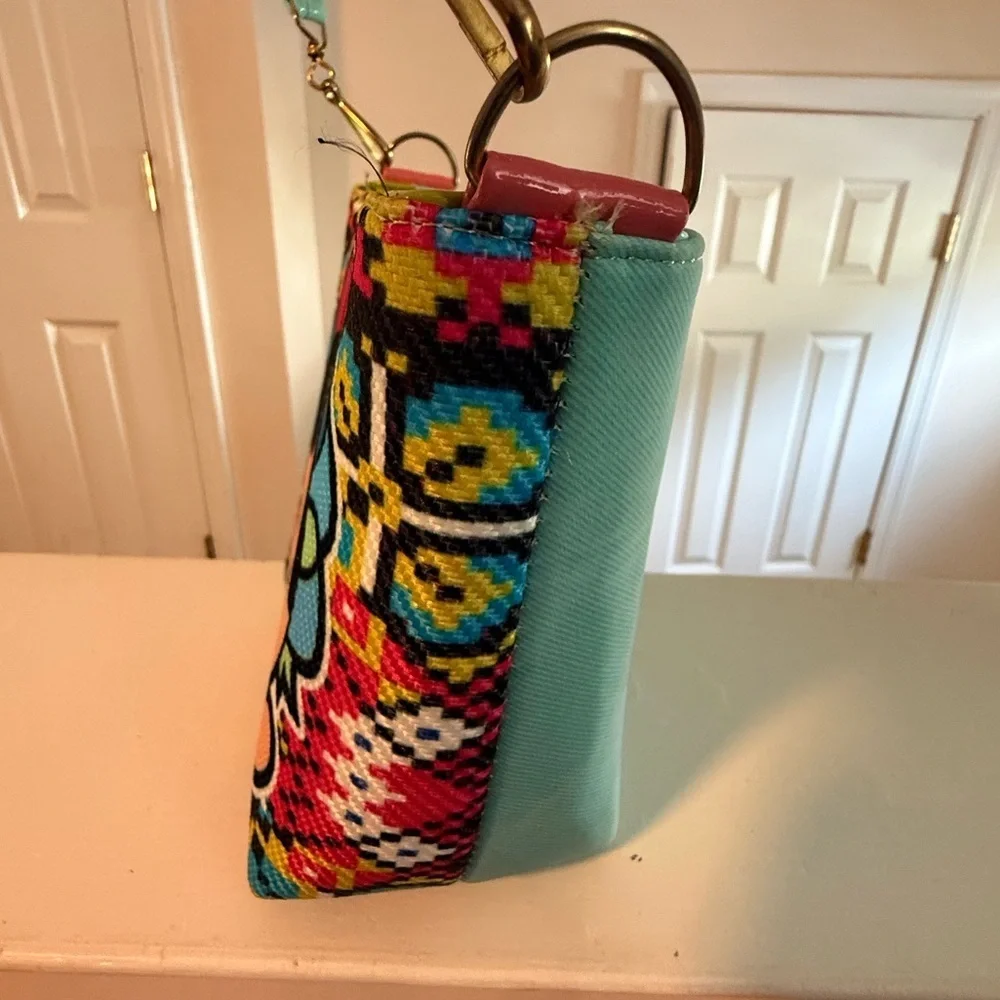 Frida Kahlo Carton Mexican crossbody purse handbag adjustable strap